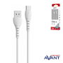 AVANT CONNECT Cable USB Tipo C a USB 3A 1m Blanco Carga Rapida