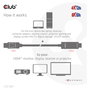 Club3D Cable DisplayPort 1.4 a HDMI 2.1 HDR Activo 8K60Hz 3m CAC-1087 Negro
