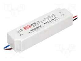 MEAN WELL LPV-35-5 Alimentador LED 30W 5VDC 5A IP67