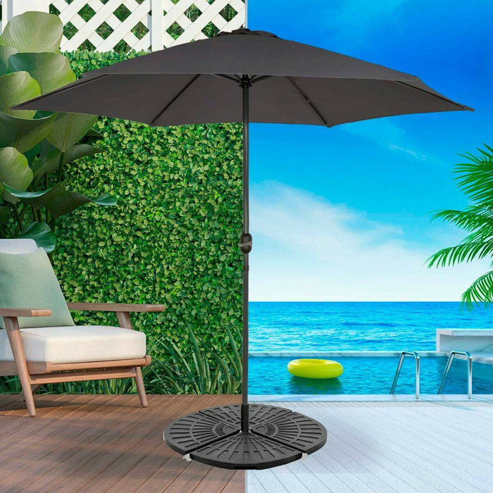 Color Baby Soporte parasol 4 piezas de plástico 52/66 kg 48X48X7.5CM