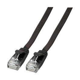 EFB Elektronik K8107SW.0,25 Cable de red Cat6a U/UTP 0,25m Negro