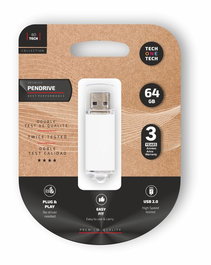 Memoria Usb 64Gb Tech-One-Tech Basic 2.0 Blanco (Incluye Canon Lpi De 0.24 )