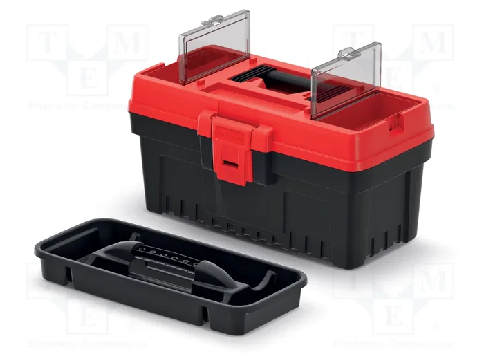 KISTENBERG Cajón para herramientas EVO Negro-Rojo
