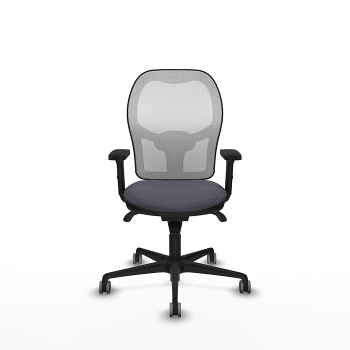 PIQUERAS Y CRESPO Silla de oficina Jorquera con mecanismo Sincro, Gris y Blanco PIQUERAS Y CRESPO Silla de oficina Jorquera con mecanismo Sincro, Gris y Blanco