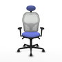 PIQUERAS Y CRESPO Silla de oficina Jorquera Azul claro y Blanco