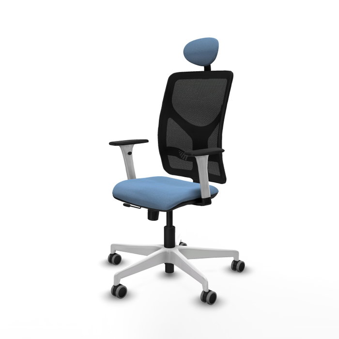 PIQUERAS Y CRESPO Silla de oficina Motilla con mecanismo Sincro/Traslack, Azul cielo y Negro PIQUERAS Y CRESPO Silla de oficina Motilla con mecanismo Sincro/Traslack, Azul cielo y Negro