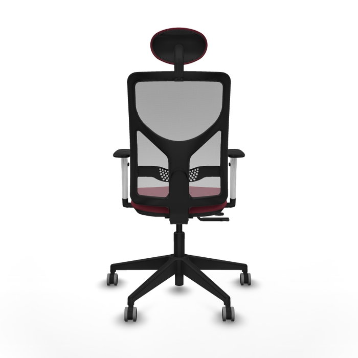 PIQUERAS Y CRESPO Silla de oficina Motilla con mecanismo Sincro/Traslack, Granate y Gris PIQUERAS Y CRESPO Silla de oficina Motilla con mecanismo Sincro/Traslack, Granate y Gris