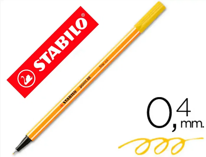 Stabilo Point 88 Rotulador Amarillo 0,4 mm