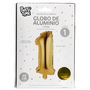 Party Time Globo Cifra 1 Oro Altura 35 cm