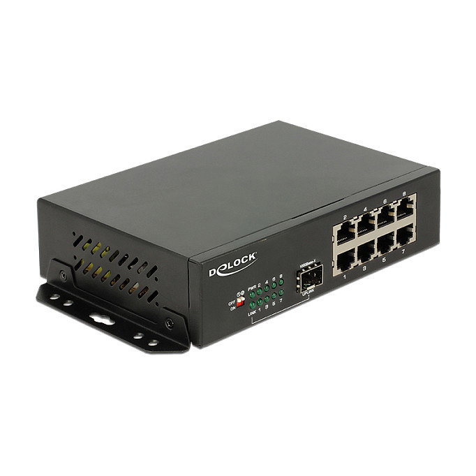 DeLOCK 87708 Switch Gigabit Ethernet de 8 Puertos RJ-45 y 1 SFP DeLOCK 87708 Switch Gigabit Ethernet de 8 Puertos RJ-45 y 1 SFP