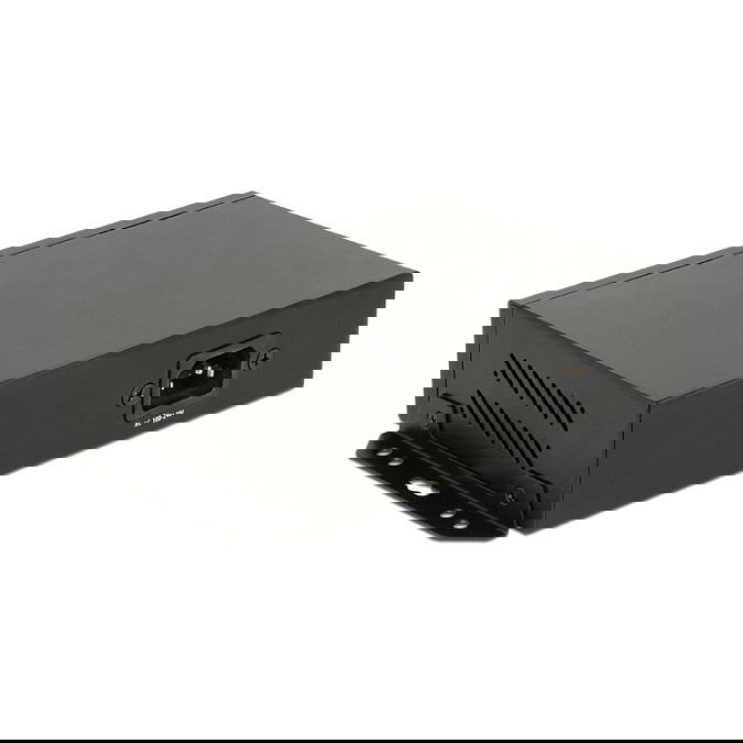 DeLOCK 87708 Switch Ethernet 8 Puertos Gigabit (10/100/1000) con Ranura SFP, Montaje en Pared, Negro