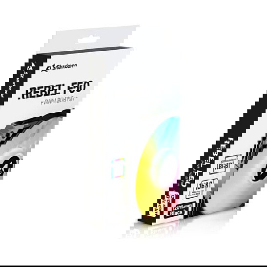 SHARKOON Rebel F50 PWM Black Ventilador 120mm SHARKOON Rebel F50 PWM Black Ventilador 120mm