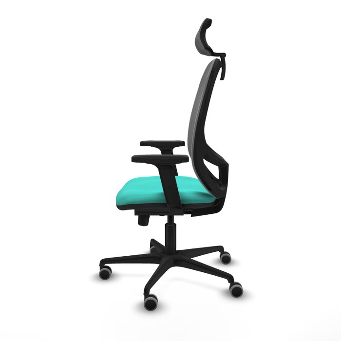 PIQUERAS Y CRESPO Silla de oficina Cilanco con mecanismo Sincro, Turquesa y Gris PIQUERAS Y CRESPO Silla de oficina Cilanco con mecanismo Sincro, Turquesa y Gris