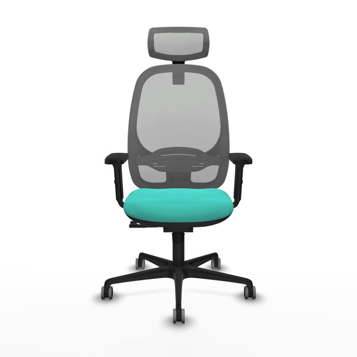 PIQUERAS Y CRESPO Silla de oficina Cilanco con mecanismo Sincro, Turquesa y Gris PIQUERAS Y CRESPO Silla de oficina Cilanco con mecanismo Sincro, Turquesa y Gris