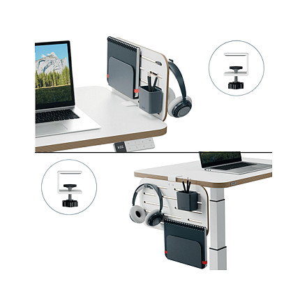 Leitz Organizador de Escritorio Ergo con Panel de Anclaje Blanco Leitz Organizador de Escritorio Ergo con Panel de Anclaje Blanco