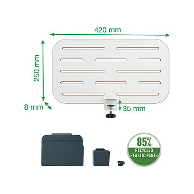 Leitz Organizador de Escritorio Ergo con Panel de Anclaje Blanco Leitz Organizador de Escritorio Ergo con Panel de Anclaje Blanco