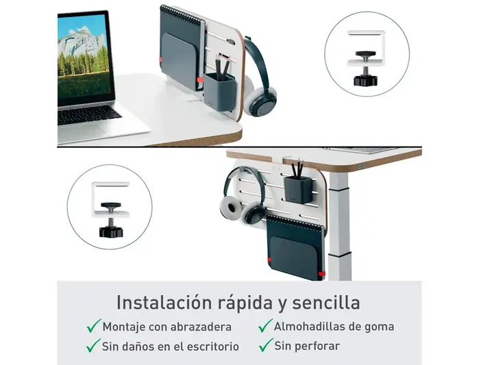Leitz Organizador de Escritorio Ergo con Soporte para Portátil 420x250 mm Leitz Organizador de Escritorio Ergo con Soporte para Portátil 420x250 mm