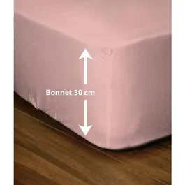 Lovely Home LH71626 Sábana Bajera Ajustable 180x200+30 cm Rosa