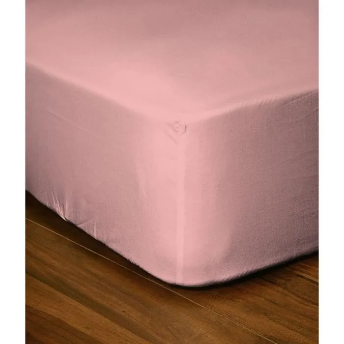 Lovely Home LH71626 Sábana Bajera Ajustable 180x200+30 cm Rosa