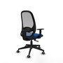 PIQUERAS Y CRESPO Silla de oficina Cilanco Azul y Gris con mecanismo Sincro