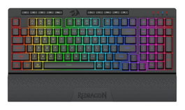 Redragon Shiva 98 Pro K515-Pro Teclado Gaming Inalámbrico RGB Negro