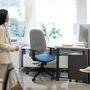 PIQUERAS Y CRESPO Silla de oficina Cilanco Verde y Gris