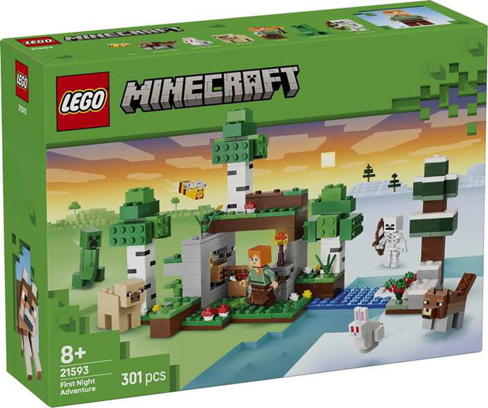 Lego Minecraft Juego de Construcción Aventura de la Primera Noche 21173 Lego Minecraft Juego de Construcción Aventura de la Primera Noche 21173