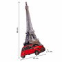 Placa de Pared Alexandra House Living Hierro 80 x 1 x 43 cm Torre Eiffel