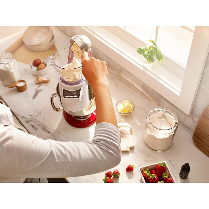 KitchenAid 5KSMSFTA Tamizador con Balanza Digital Blanco