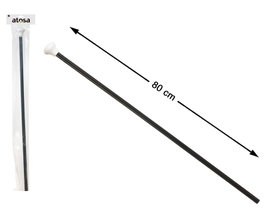Bastón Negro de 80 cm con Empuñadura Blanca