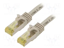 DIGITUS Patch cord Cat 6a S/FTP 5m Gris