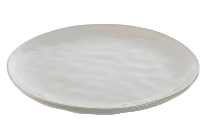 DKD Home Decor Plato Moderno Blanco 20.3 x 20.3 x 2 cm (6 Unidades)