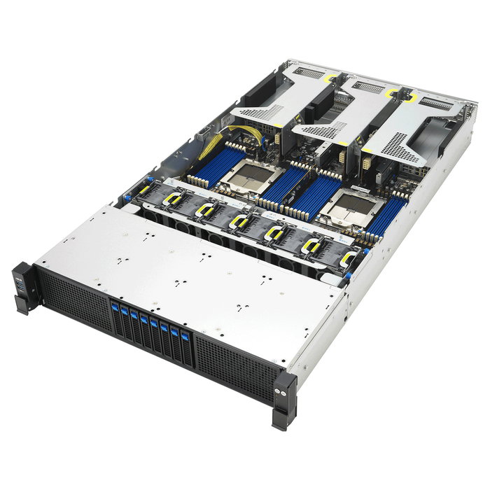 ASUS RS720A-E13-RS8U Servidor 2U, Socket SP5 para 2x AMD EPYC, DDR5, 8 Bahías Hot-swap, 2.7KW Titanium ASUS RS720A-E13-RS8U Servidor 2U, Socket SP5 para 2x AMD EPYC, DDR5, 8 Bahías Hot-swap, 2.7KW Titanium