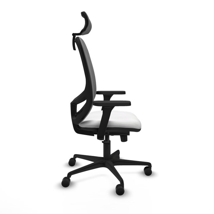 PIQUERAS Y CRESPO Silla de oficina Cilanco con mecanismo Sincro, Blanco y Gris