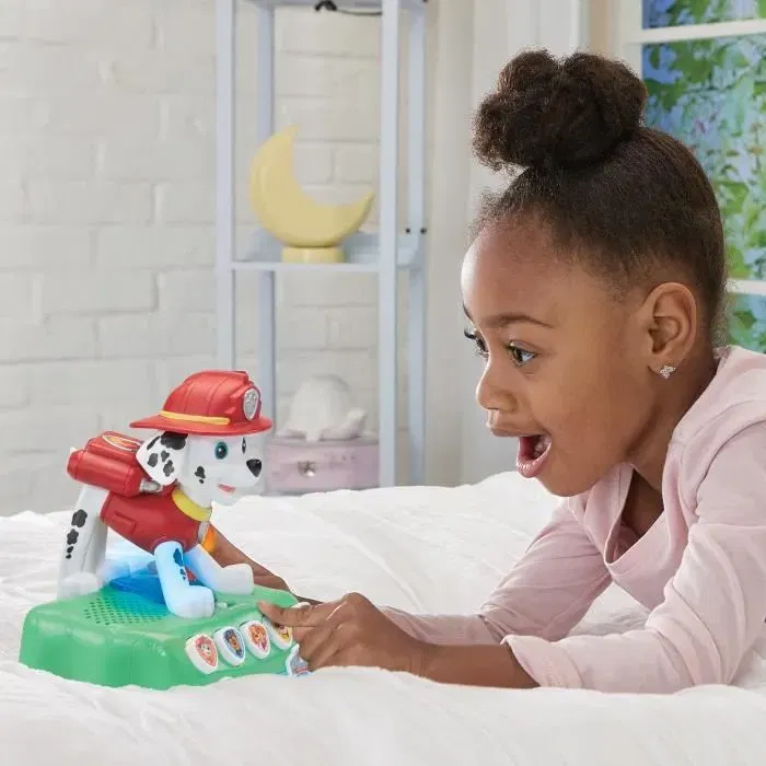 Vtech Paw Patrol Lumi-Narrador con Historias de Marcus - Narrador Infantil Interactivo - Idioma Francés