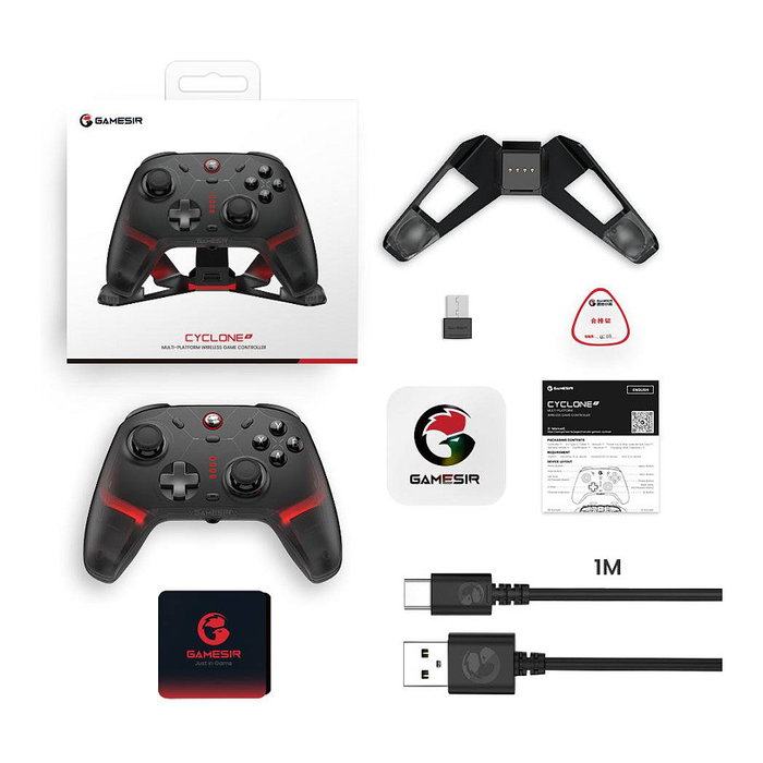 GameSir Cyclone 2 BDL-BK Tri-Mode Negro
