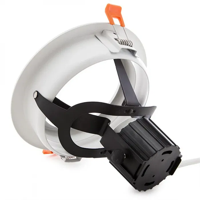 Aro Foco Downlight Empotrable Blanco sin Lámpara para PAR 30 E27