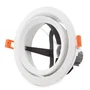 Aro Foco Downlight Empotrable Blanco sin Lámpara para PAR 30 E27