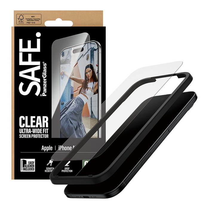 PanzerGlass SAFE. para iPhone Air Ultra-Wide Fit con EasyAligner PanzerGlass SAFE. para iPhone Air Ultra-Wide Fit con EasyAligner