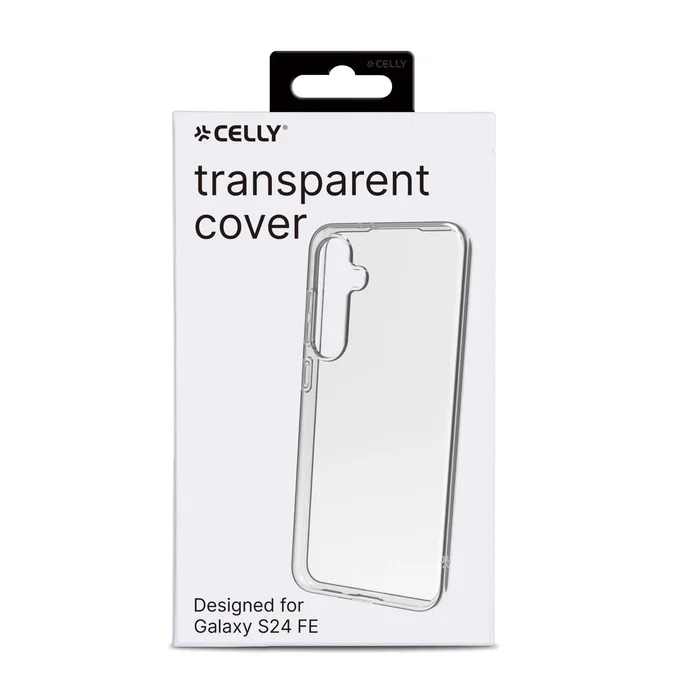Celly GELSKIN1106 Funda Transparente de TPU Flexible y Antichoque para Samsung Galaxy S24, Estuche de Extracción, Suave, Acceso Total a Controles
