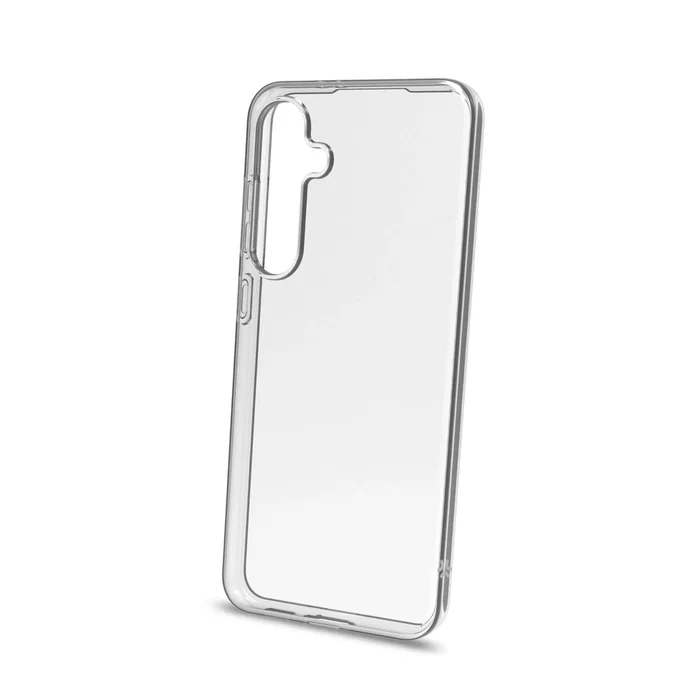 Celly GELSKIN1106 Funda Transparente de TPU Flexible y Antichoque para Samsung Galaxy S24, Estuche de Extracción, Suave, Acceso Total a Controles