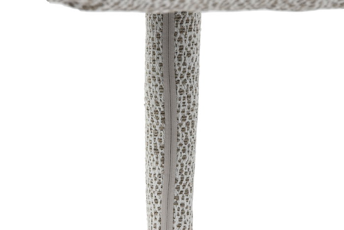 DKD Home Decor Silla de Metal y Poliéster Gris