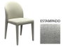 DKD Home Decor Silla de Metal y Poliéster Gris