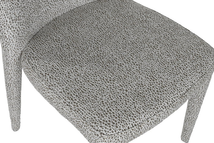 DKD Home Decor Silla de Metal y Poliéster Gris