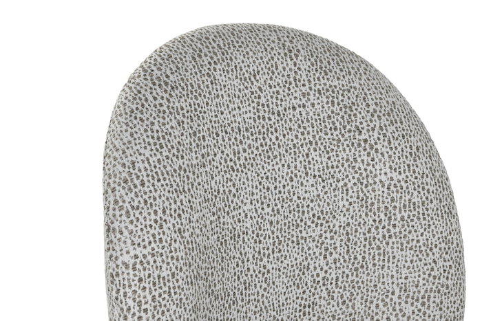 DKD Home Decor Silla de Metal y Poliéster Gris