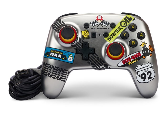 PowerA Mando con cable mejorado para Nintendo Switch Mario Kart