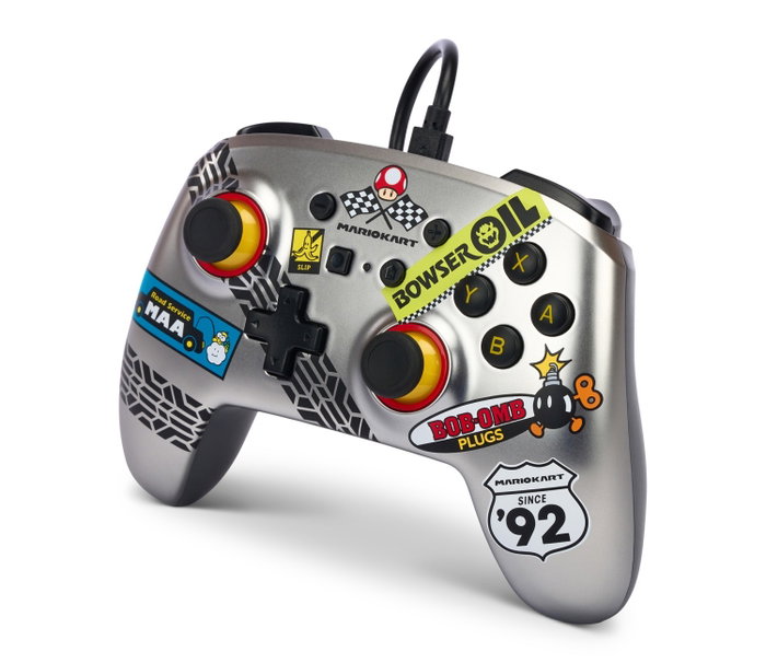 PowerA Mando con cable mejorado para Nintendo Switch Mario Kart