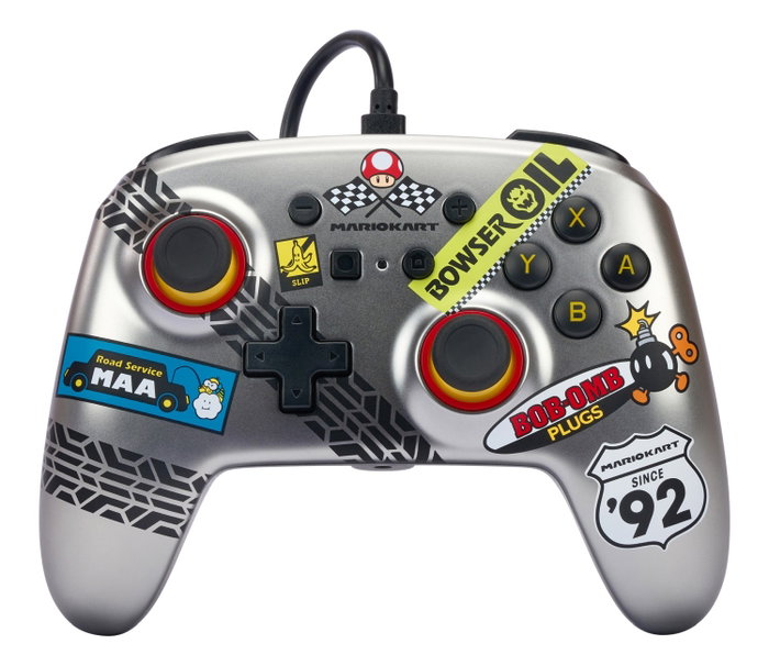 PowerA Mando con cable mejorado para Nintendo Switch Mario Kart