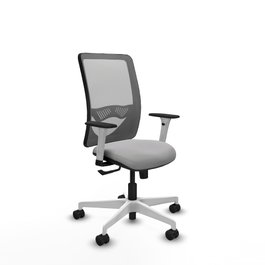 PIQUERAS Y CRESPO Silla de oficina Zulema con mecanismo Sincro, Gris