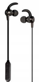 TOSHIBA Auriculares Inalámbricos Bluetooth In-Ear con Gancho Deportivo, Micrófono, Batería Recargable, Negro